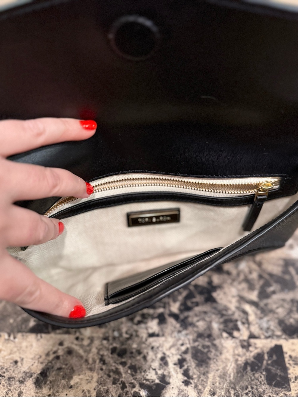 Tory Burch Kira Clutch Black - Picture 10 of 14